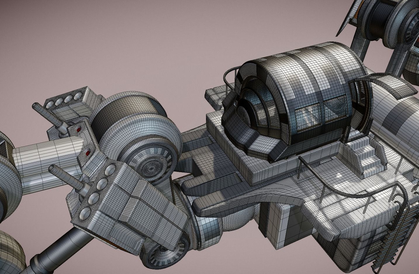 Futuristic Trike High Poly Version 3 3D model_10