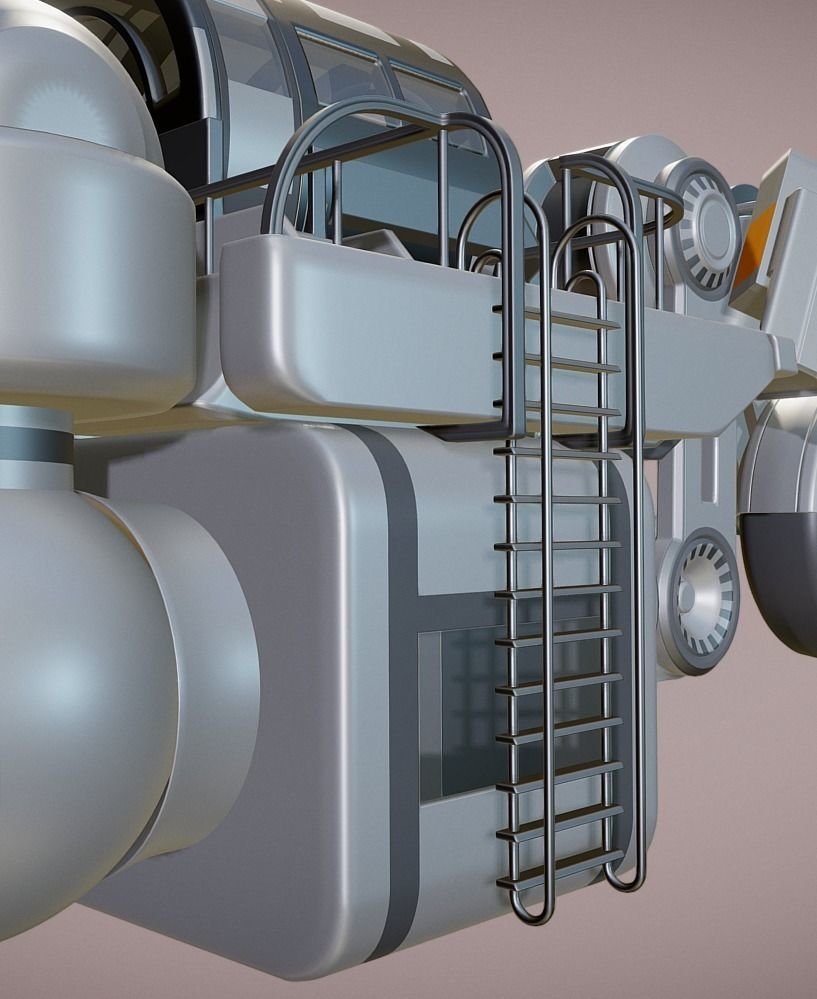 Futuristic Trike High Poly Version 3 3D model_12