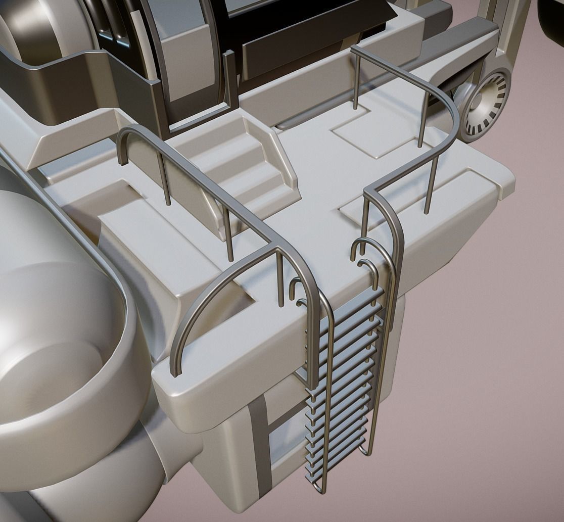 Futuristic Trike High Poly Version 3 3D model_3