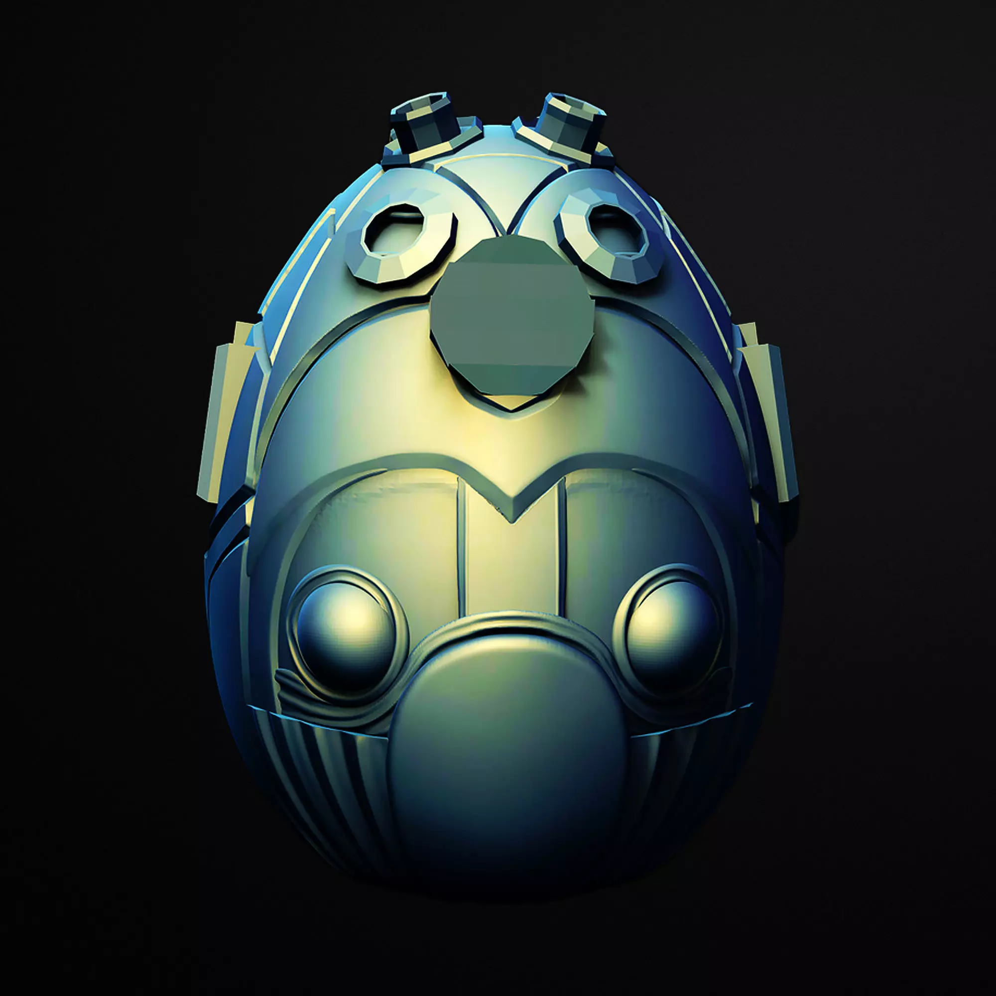 Neon Dark Dragon Egg 3D Printer STL File 3D print model
