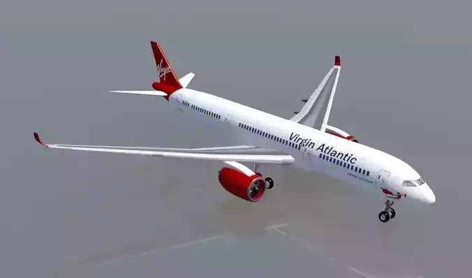 Airbus A350 XWB Virhin 3D model
