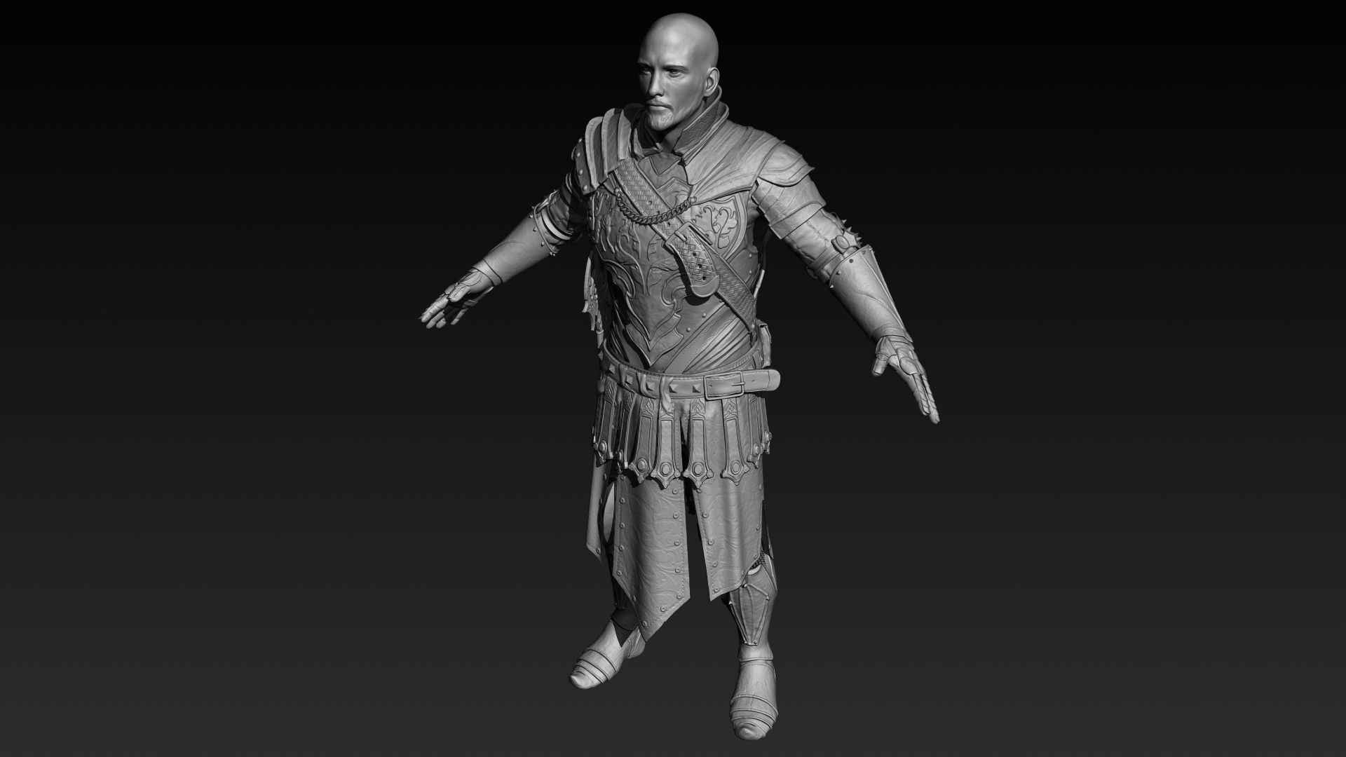 Knight Zbrush 3D model_4