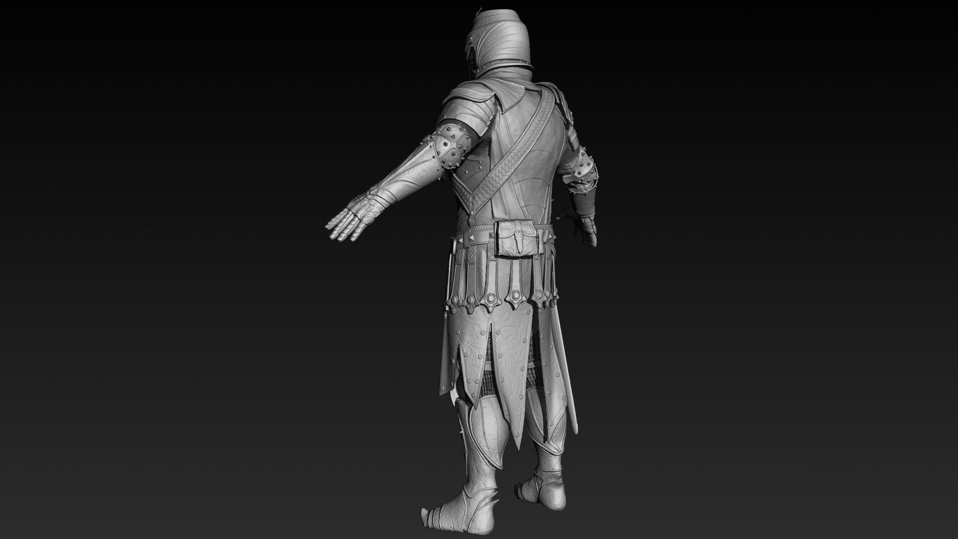 Knight Zbrush 3D model_10