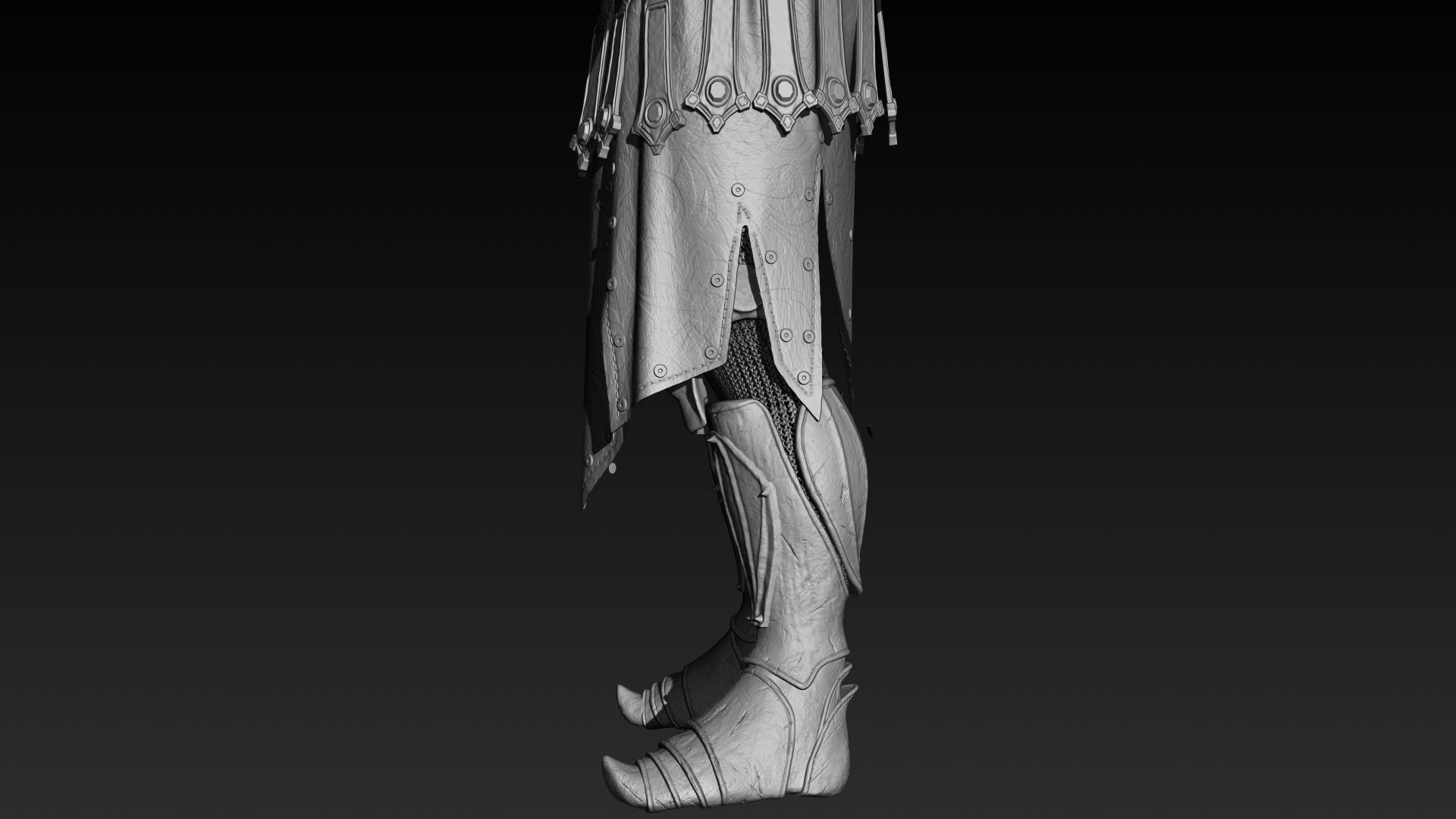 Knight Zbrush 3D model_6
