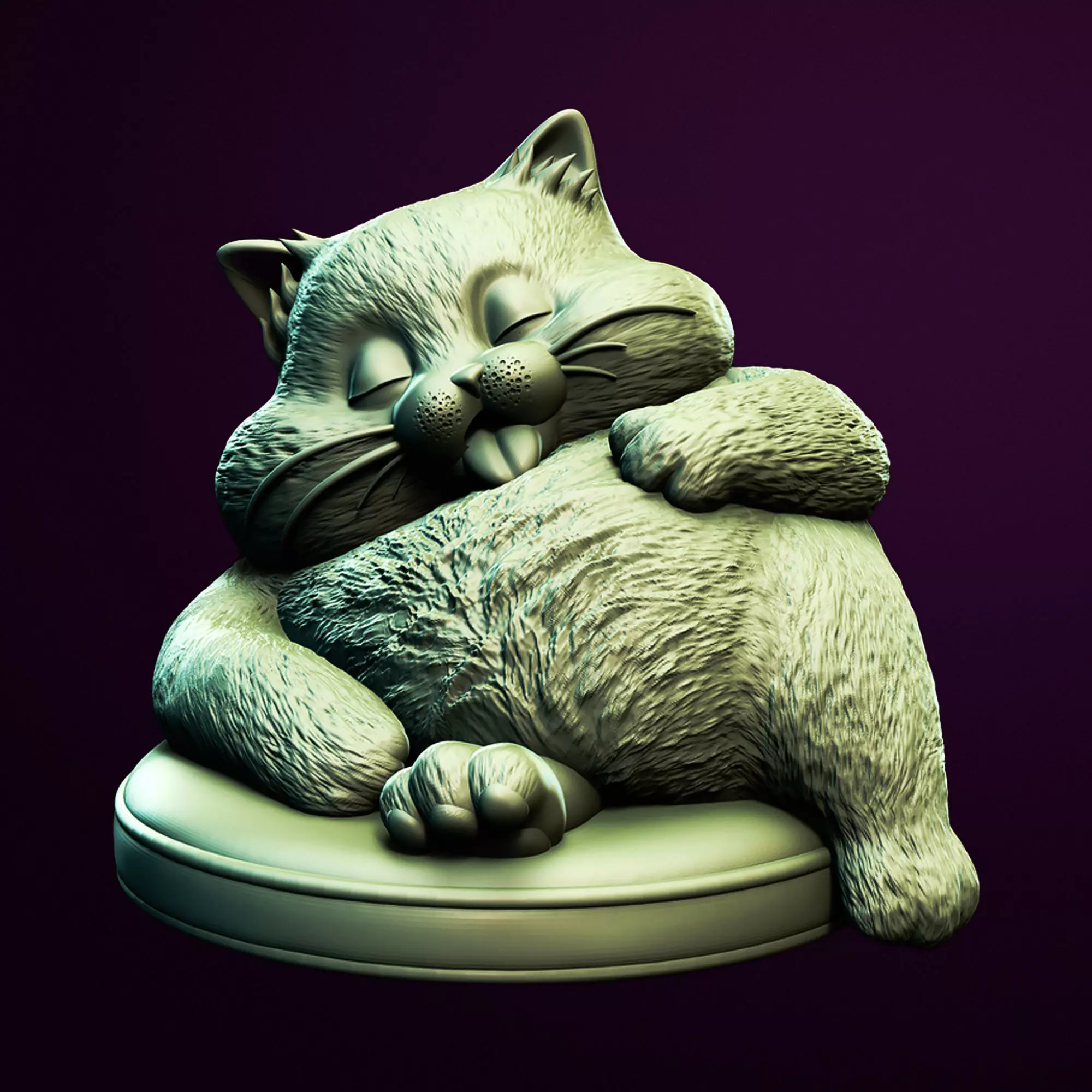 Purrfect Squeeze Dispenser 3D Printable STL File 3D print model