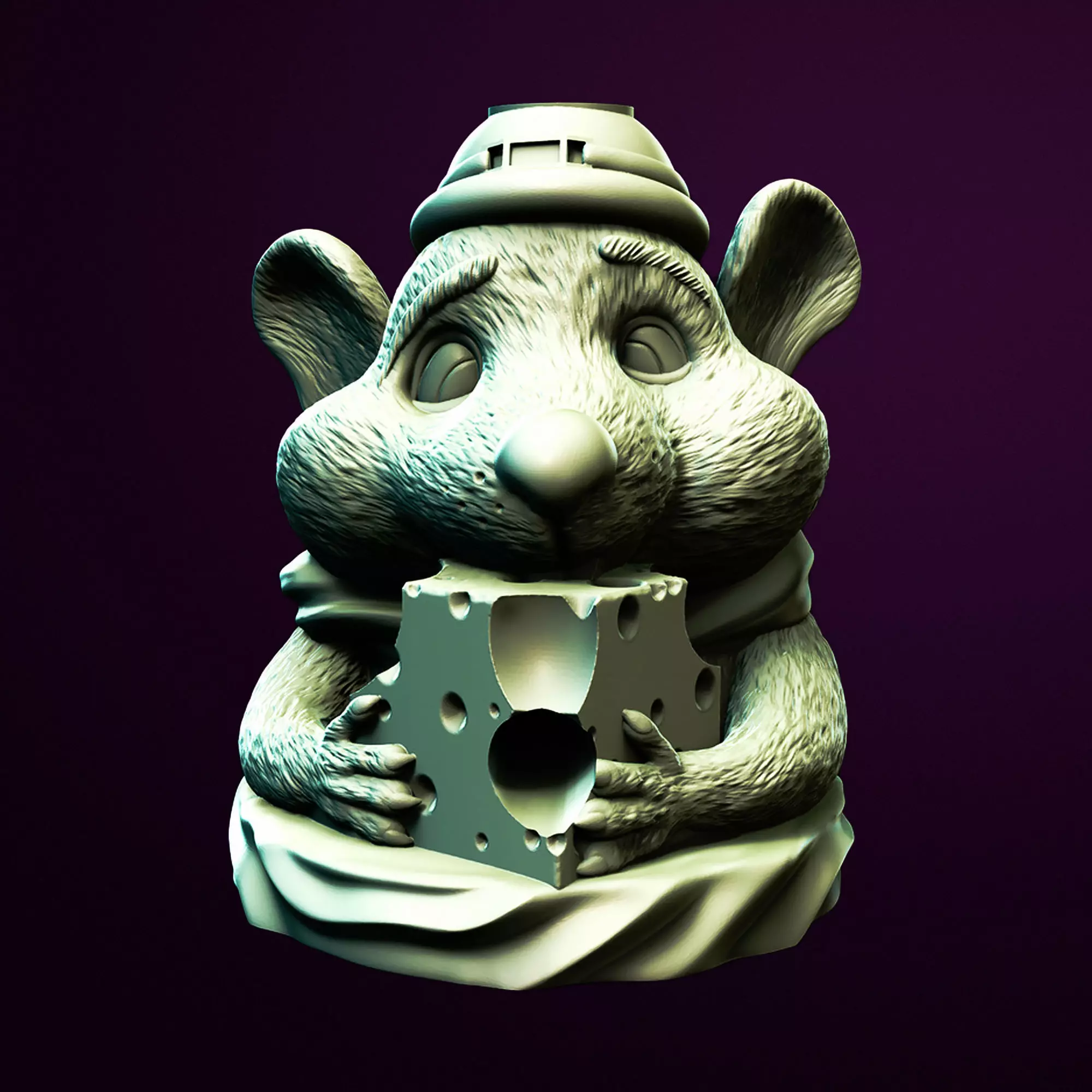Mousy Cheeze Squeeze Dispenser 3D Printable STL File 3D print model
