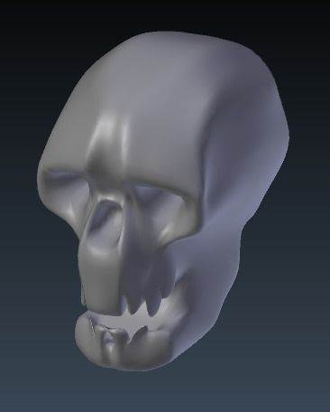Skull Super-LOW-POLY Free low-poly 3D model