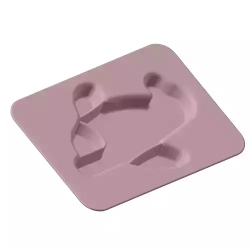 Plastic Kids Aeroplane Partition Plate 3D model