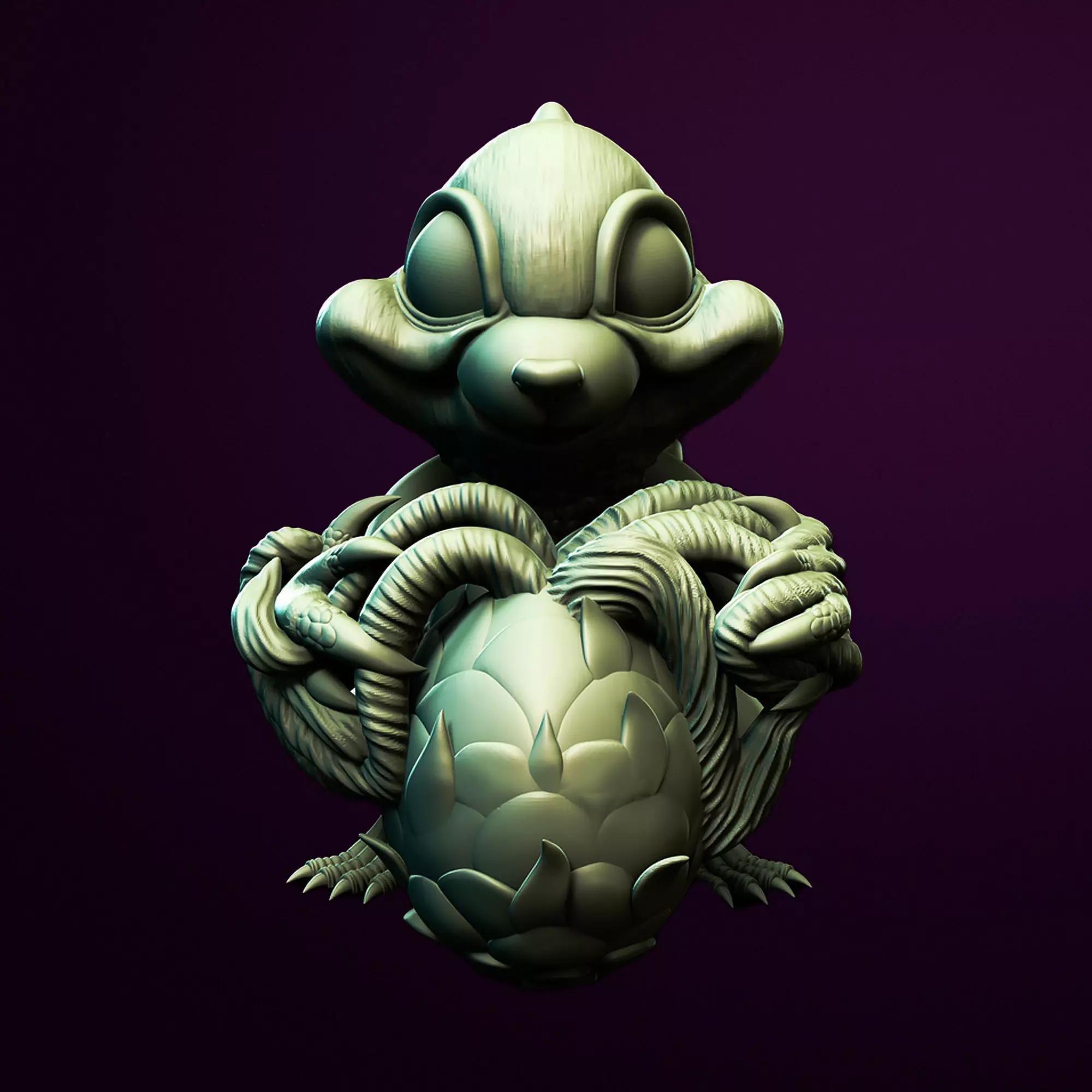 Hatchling Grin Dispenser 3D Printable STL File 3D print model