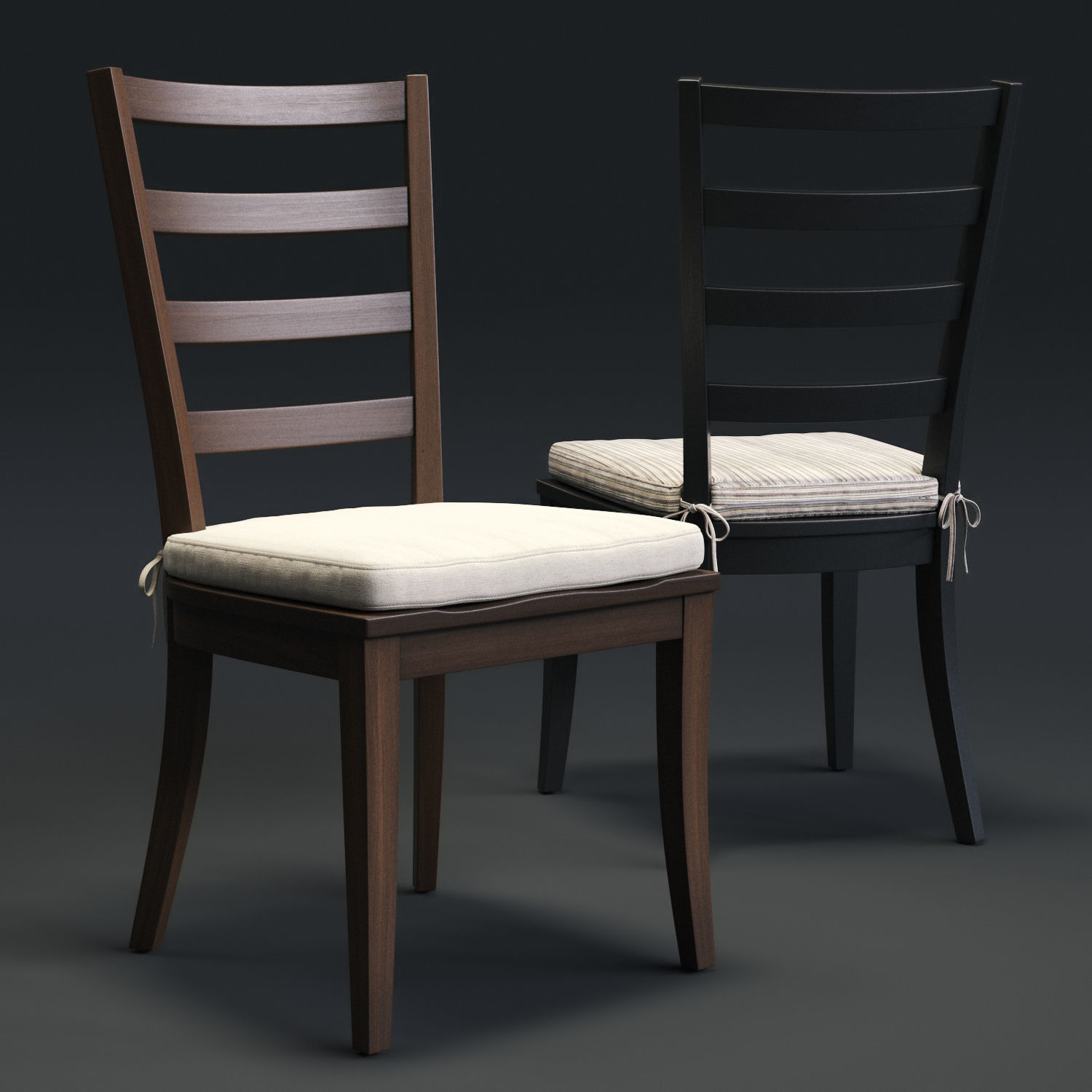 Harper Chair and Avalon Table  3D model_6