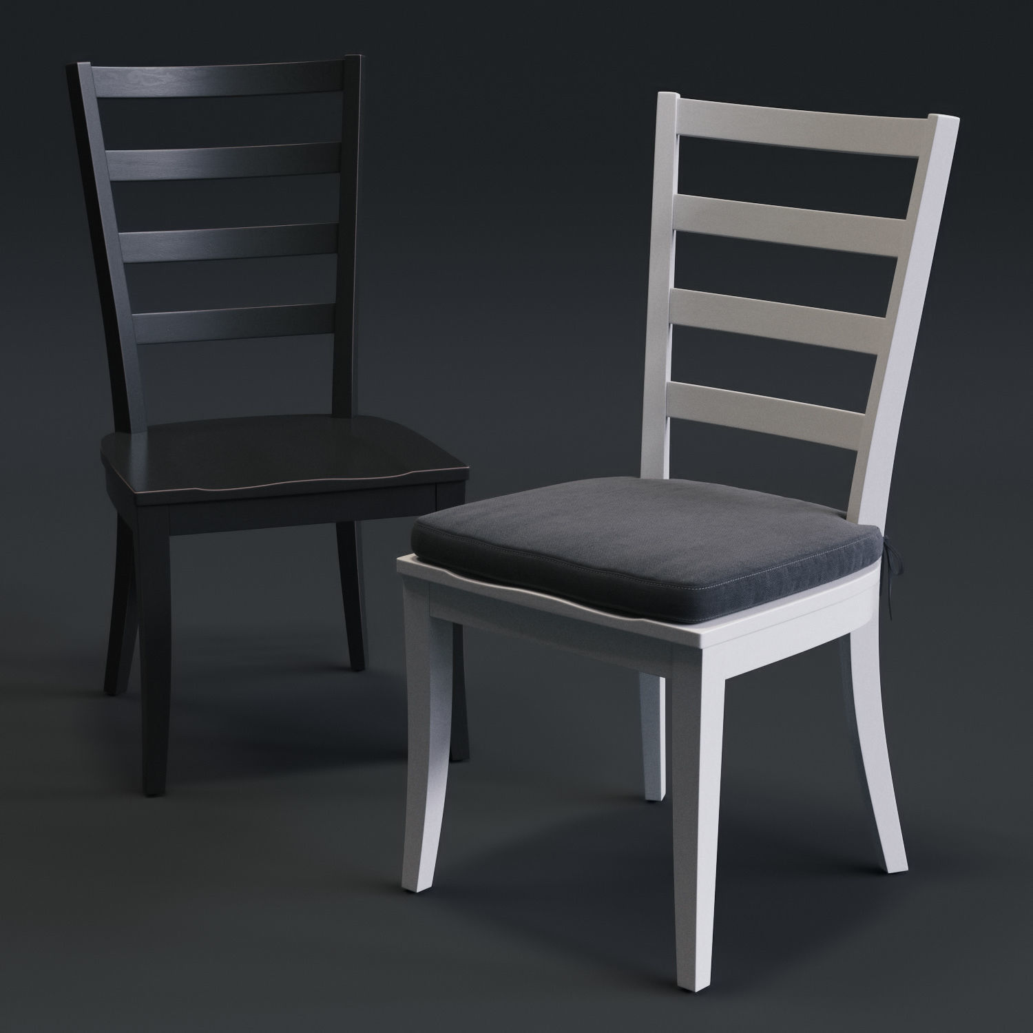 Harper Chair and Avalon Table  3D model_7