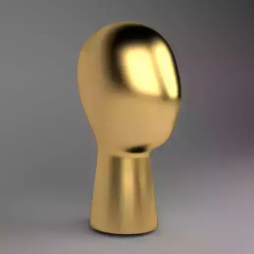 Head Display Stand Gold