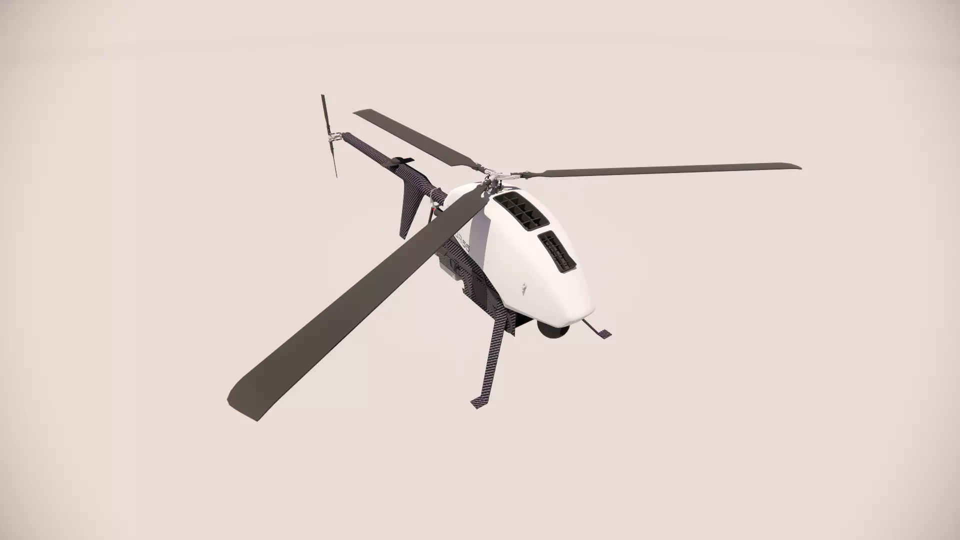Edge Drone Low-poly 3D model