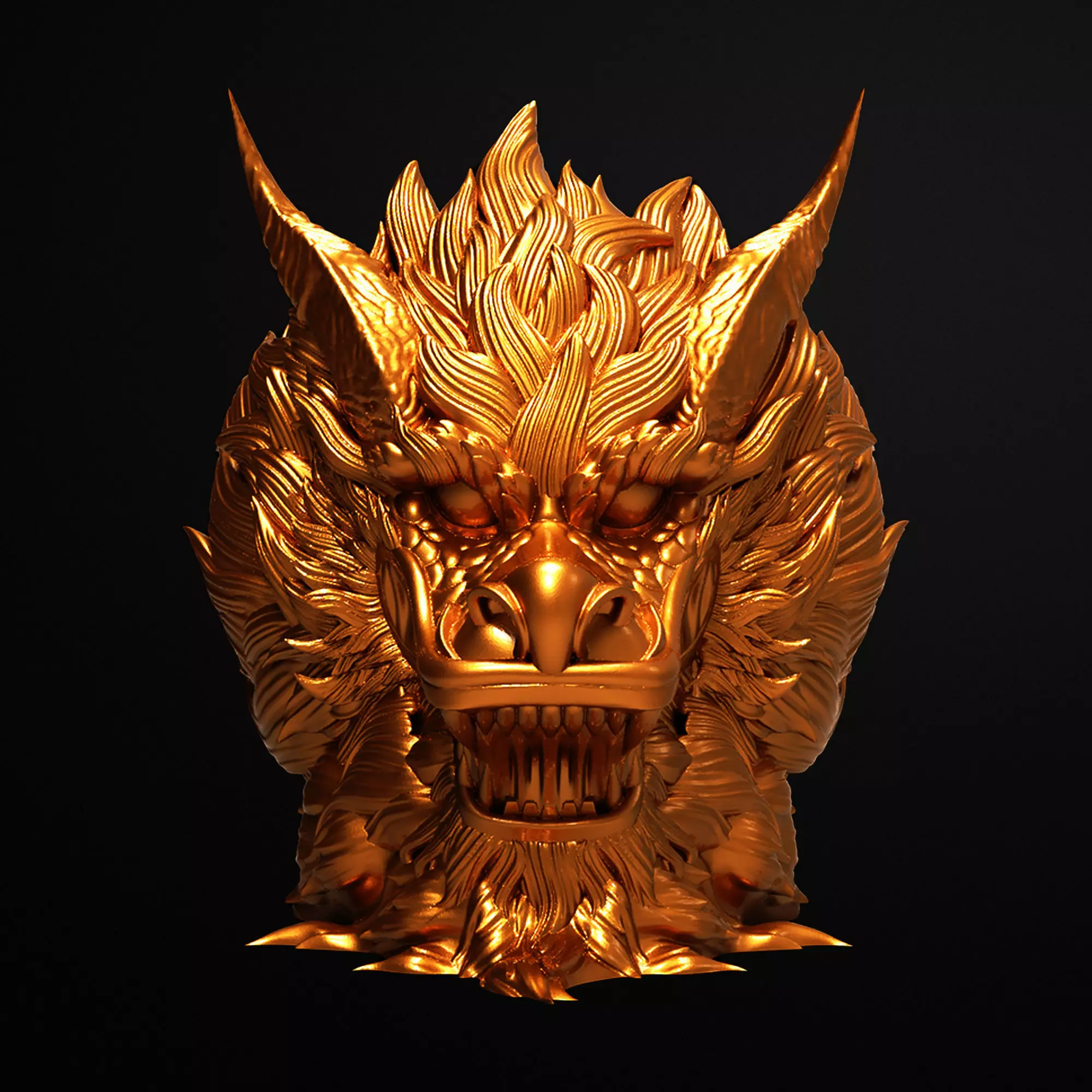 Bearded Dragon Majesty Vase 3D Printable STL File 3D print model
