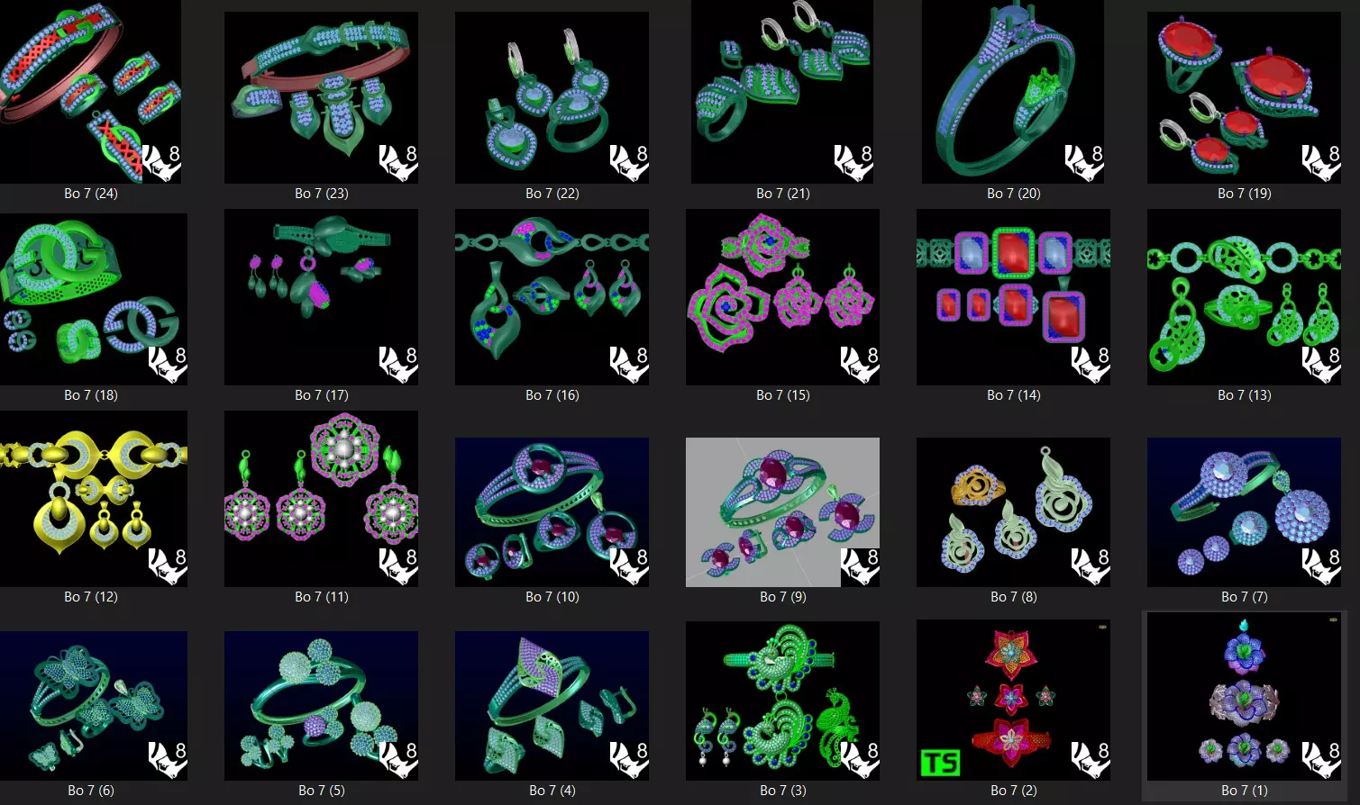 MATCHING JEWELRY COLLECTION 3D print model