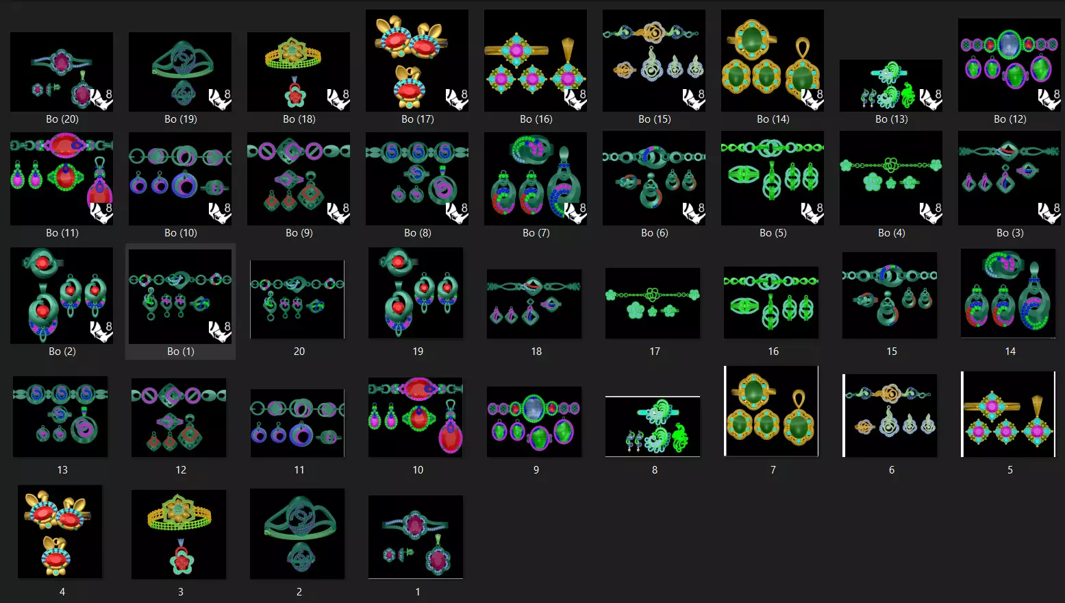 MATCHING JEWELRY COLLECTION 3D print model