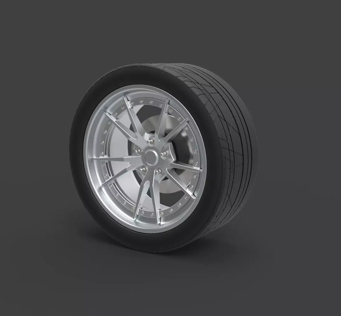 Front wheel from Ice Charger 3D model_0