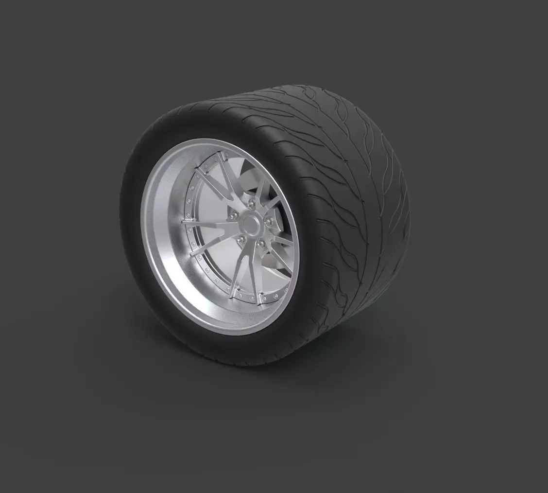 Rear wheel from Ice Charger 3D model_0