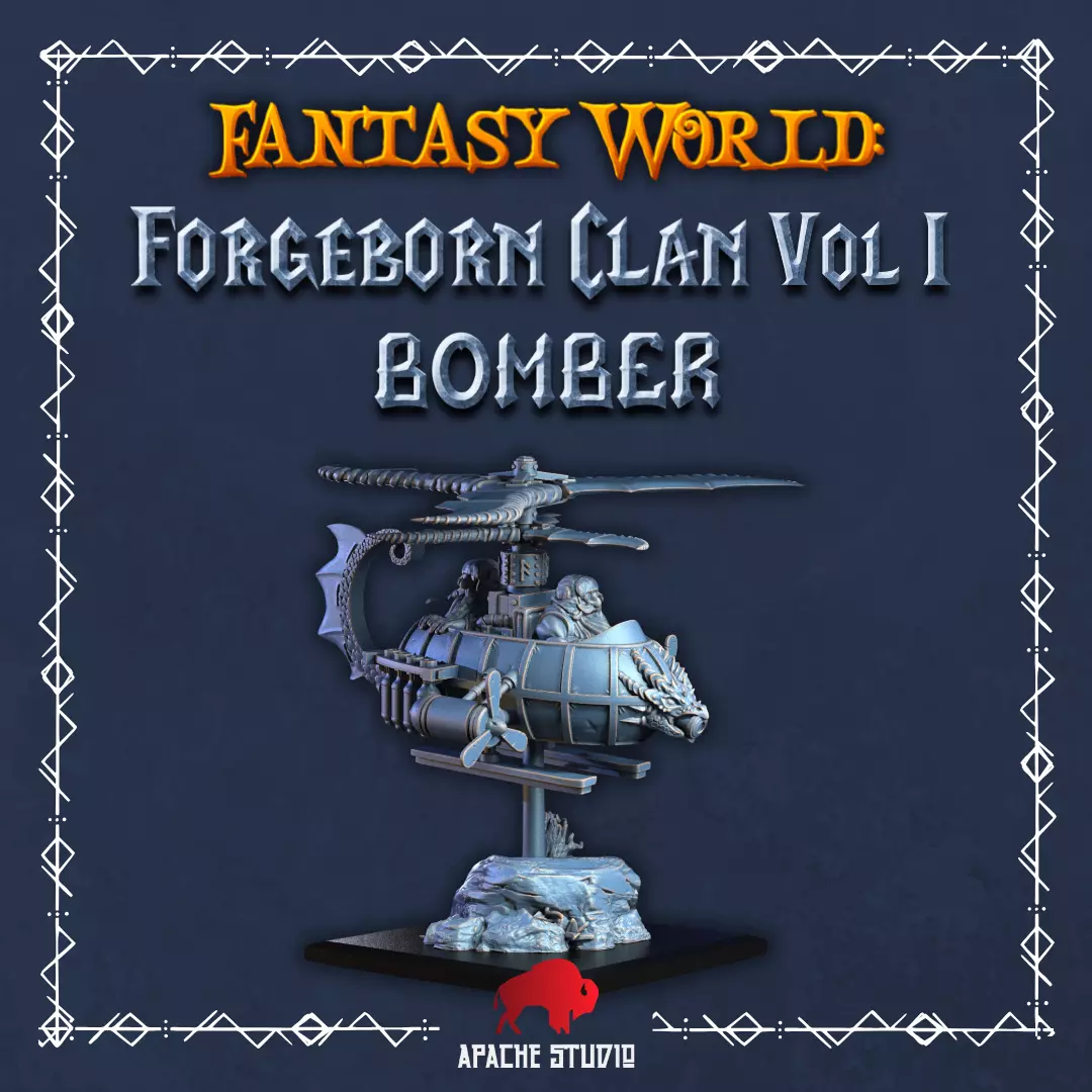 Forgeborn Clan - Bomber 3D print model