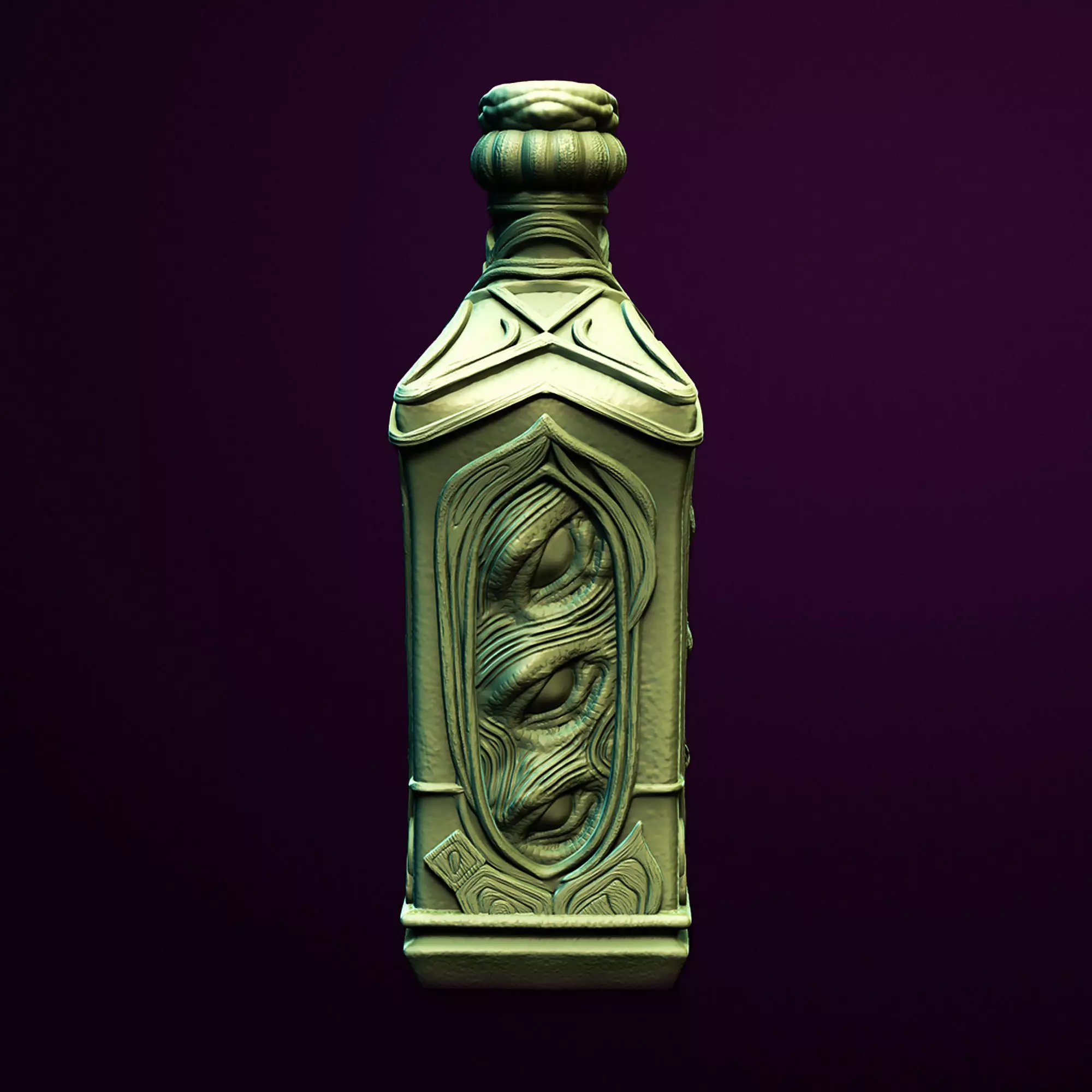 Dragons Gaze Talisman Flask Bottle 3D Printable STL File 3D print model