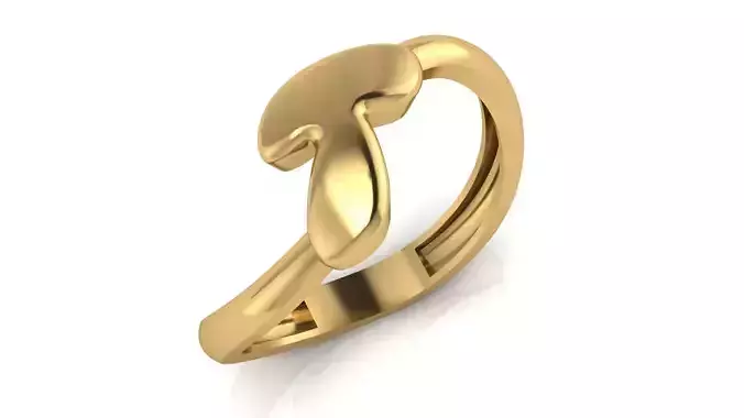 T alphabet bypass shell hallow ring