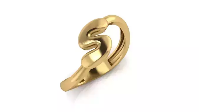 S alphabet bypass shell hallow ring