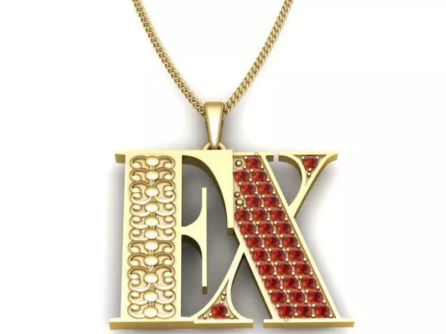 Golden EX Pendant 3D Printable Model 3D print model