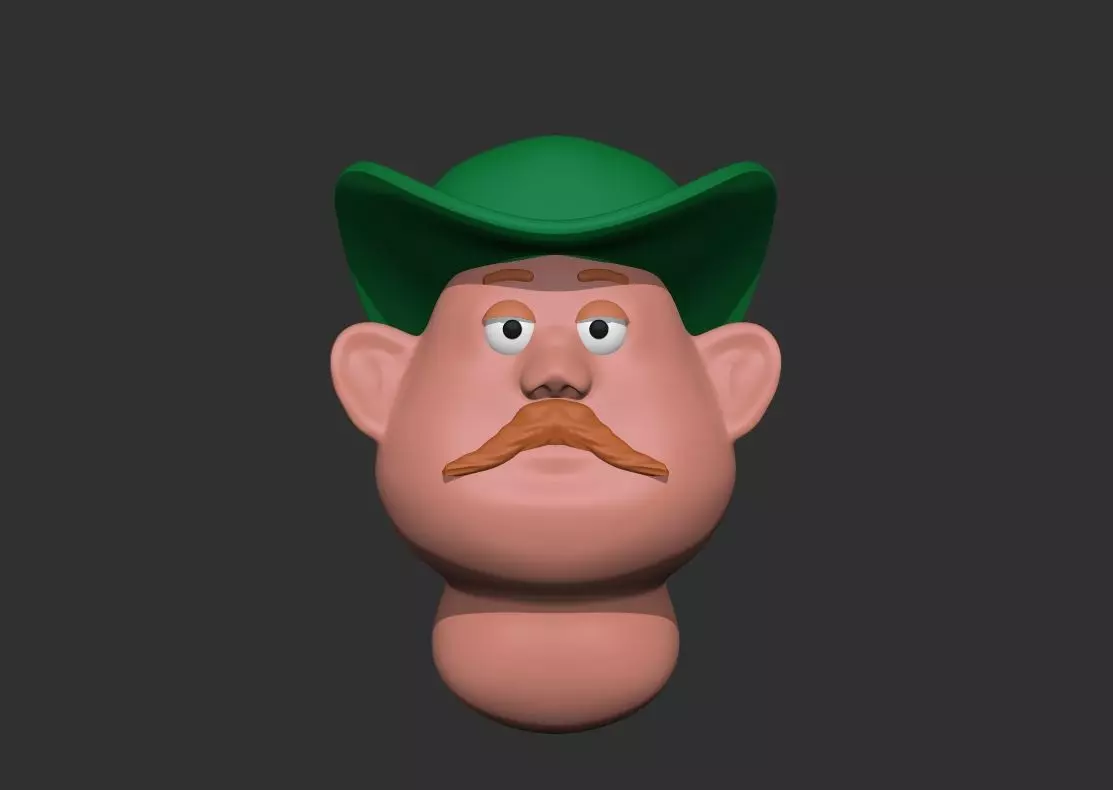 Cartoon Head 3D model