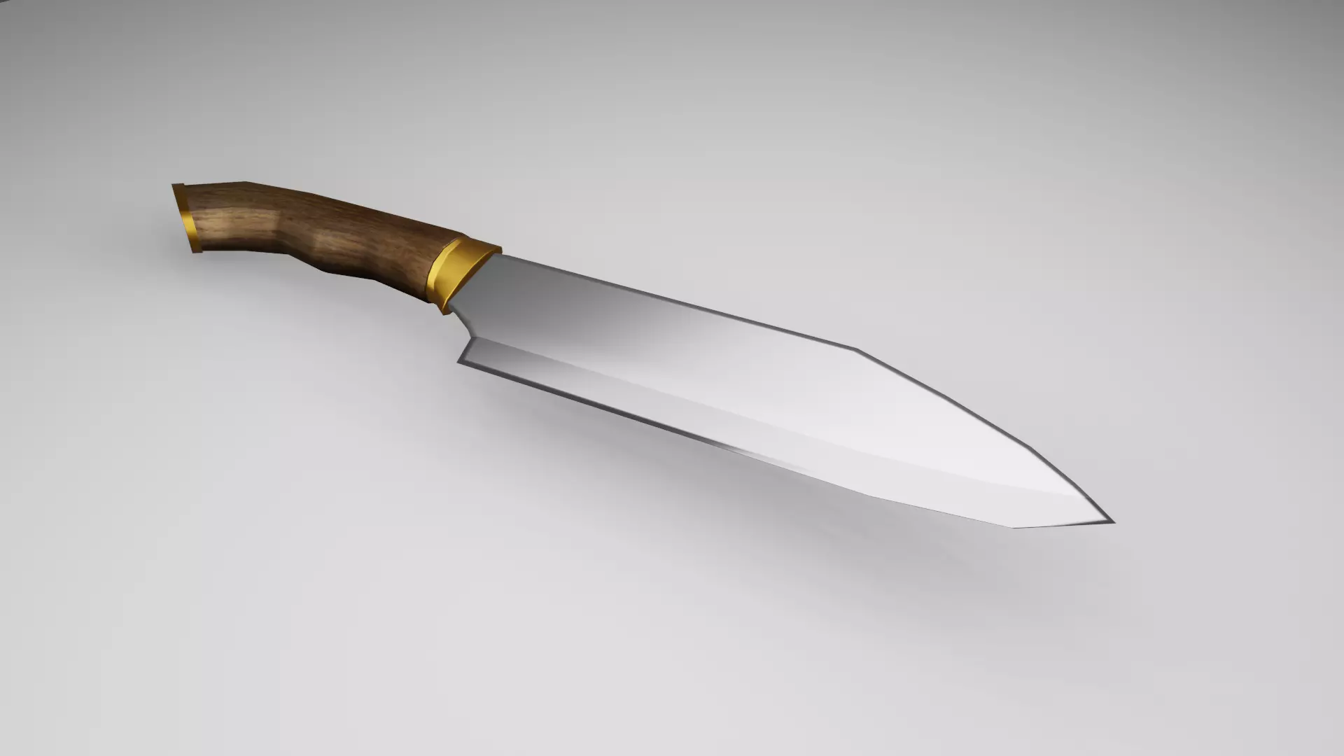 Realistic Knife 3D Model clean UV Mapping e optimized topology Low-poly 3D model