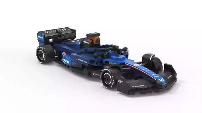 F1 Race Car Toy Low-poly 3D model