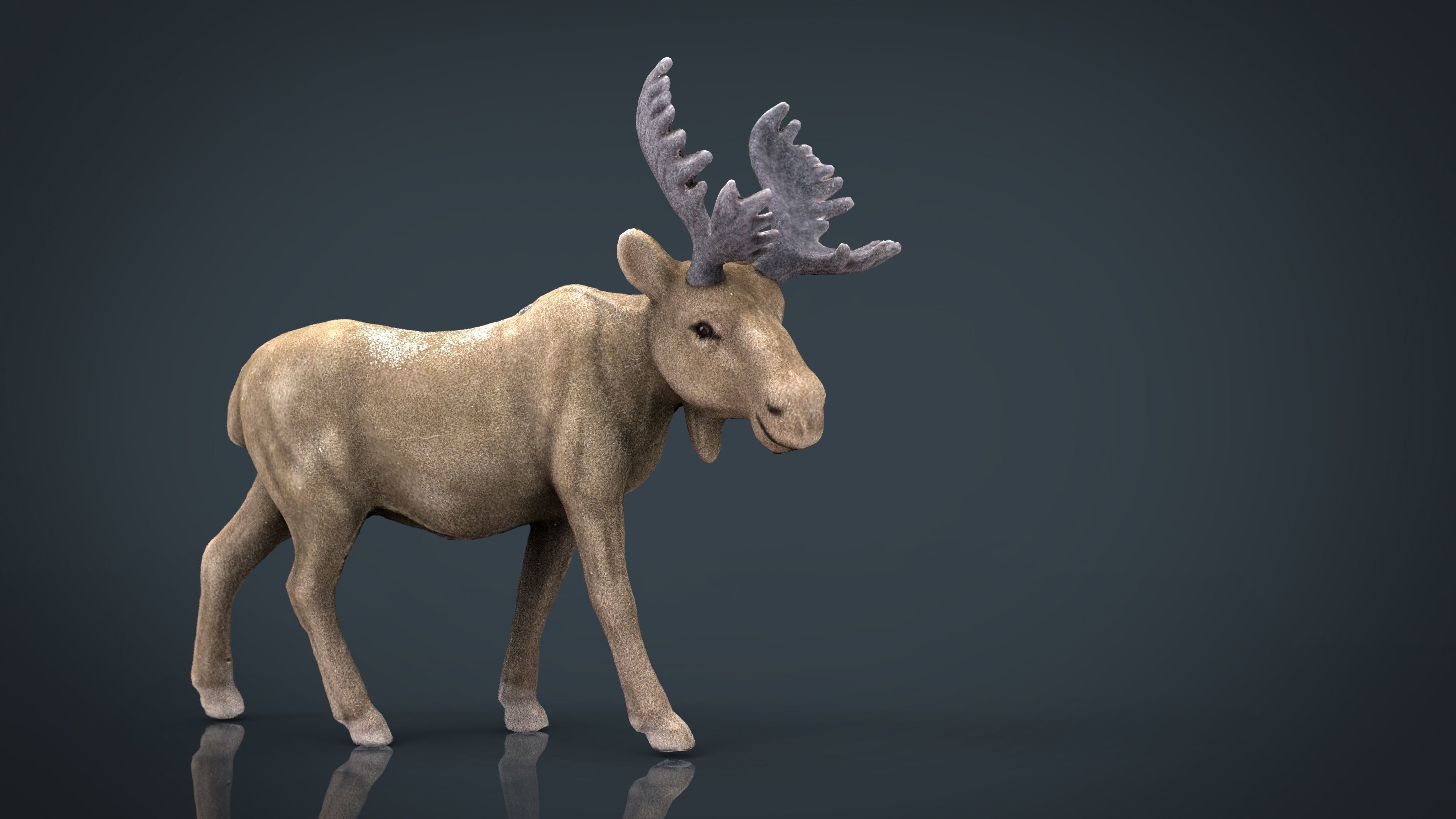 CHRISTMAS ELK Low-poly 3D model_14