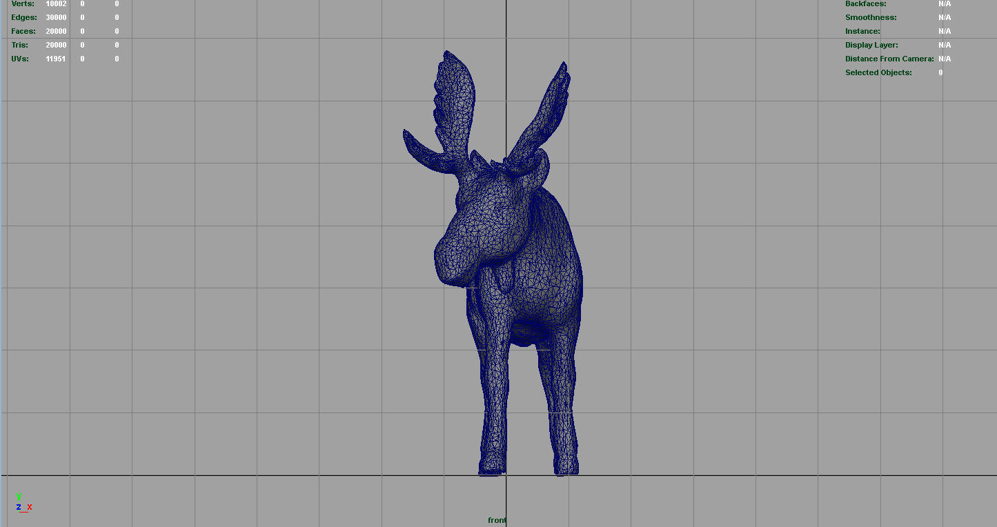 CHRISTMAS ELK Low-poly 3D model_8