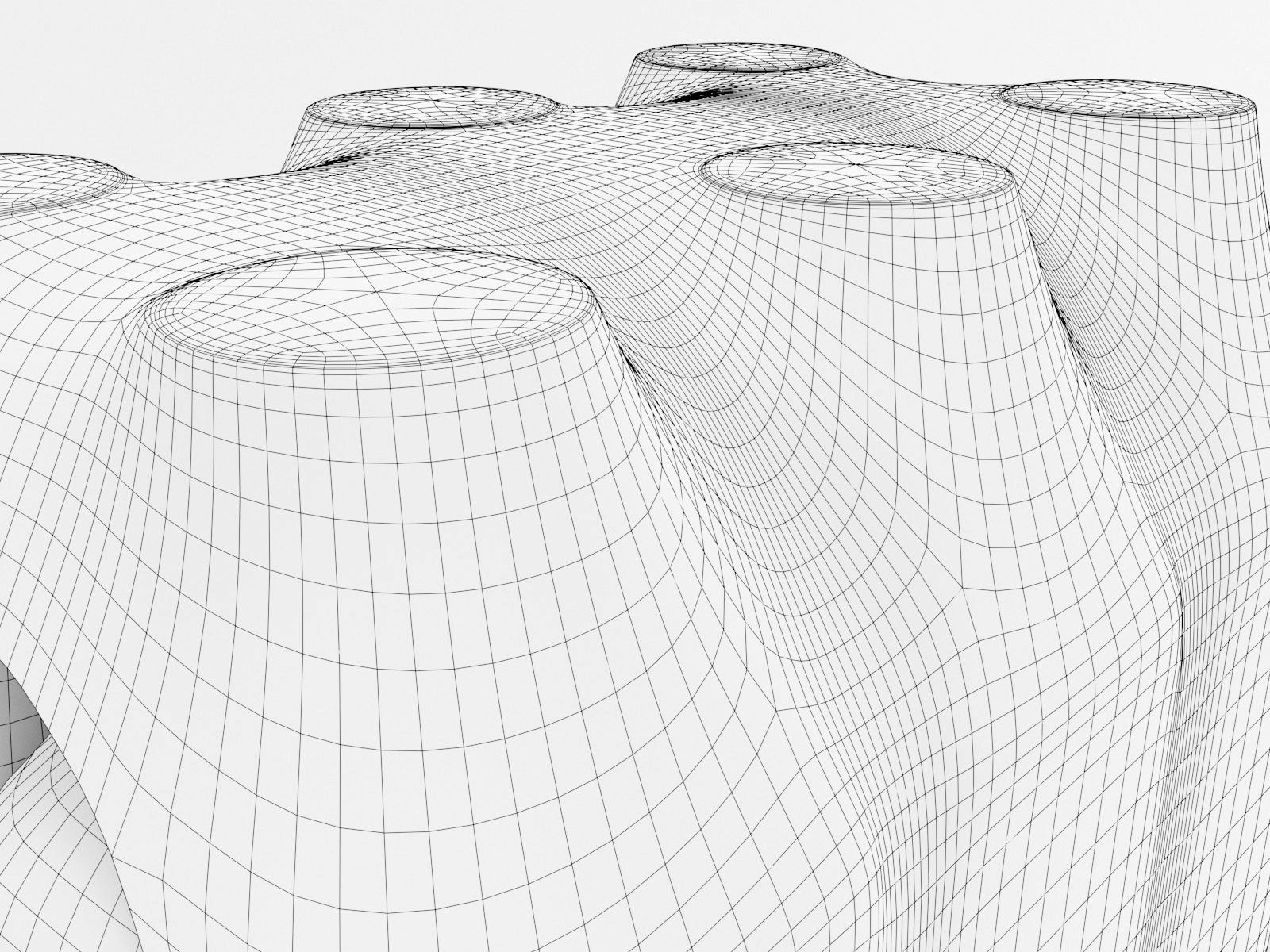 6 Pack shrinkwrapped water bottles 3D model_7