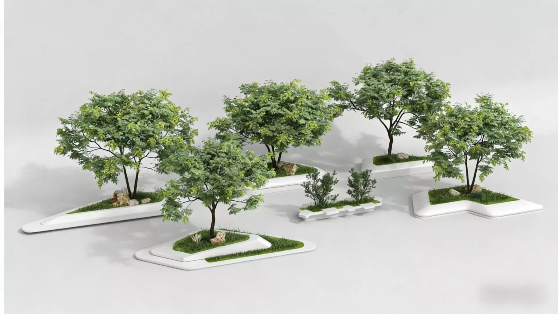 landscape tree pit 3D model