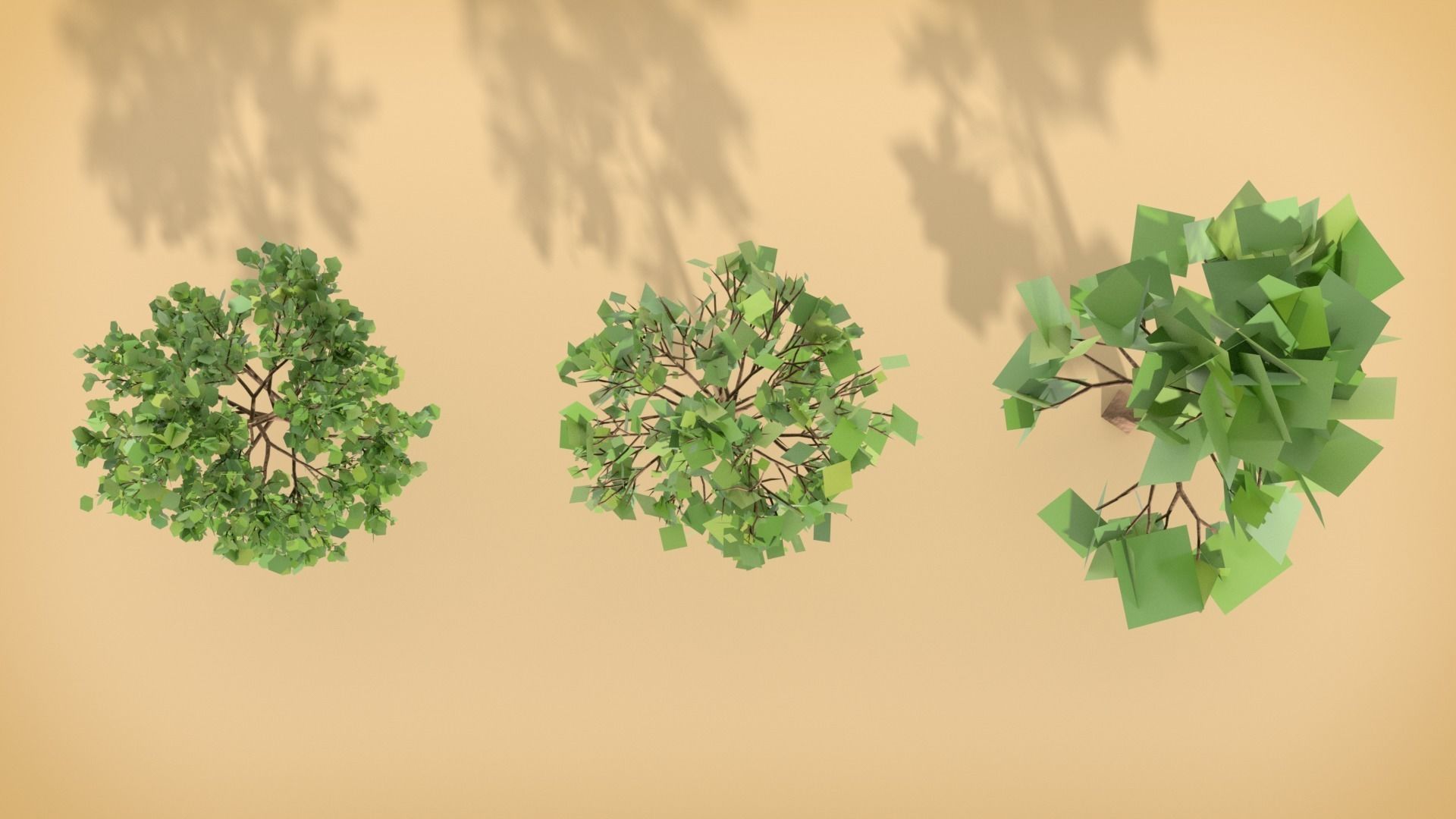 Leafy Tree LOD Pack Low-poly 3D model_2