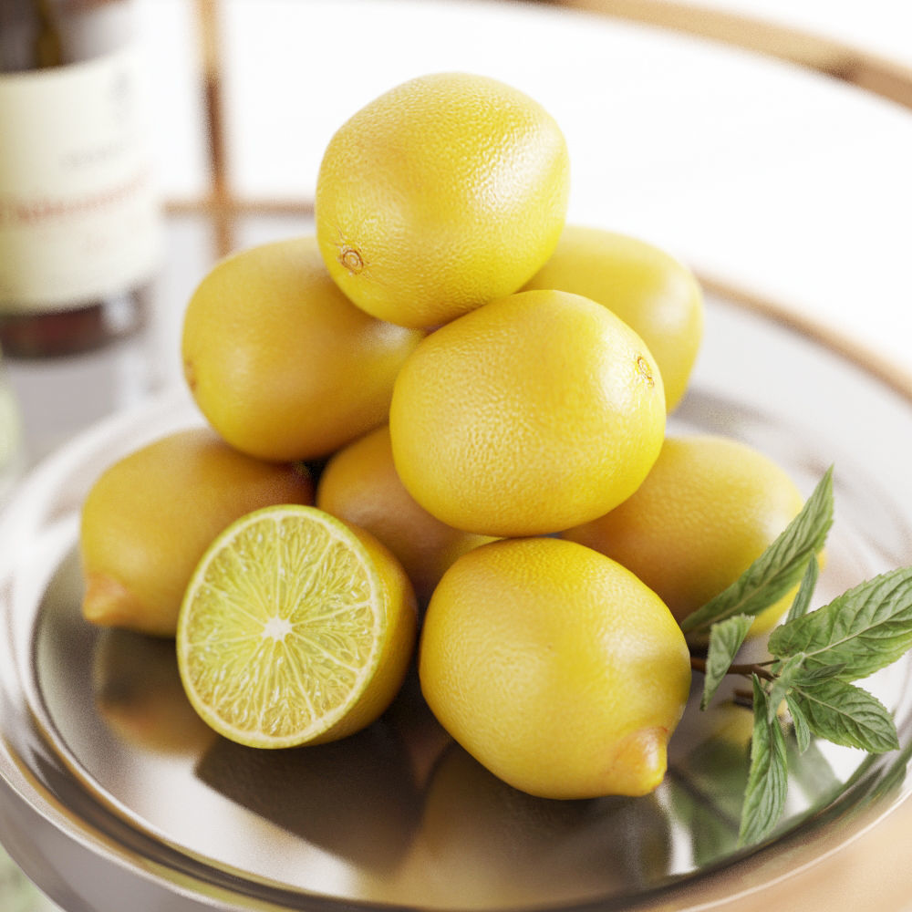 Bar Cart Pottery Barn 3D model_2