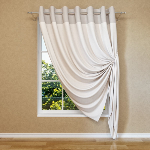 Modern curtain on eyelets  3D model