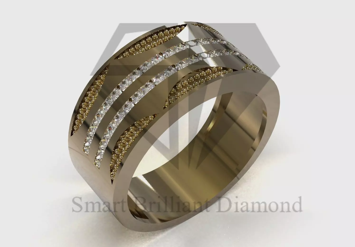 Ready to Make CAD ring File for Formal Design mr0334 3D print model
