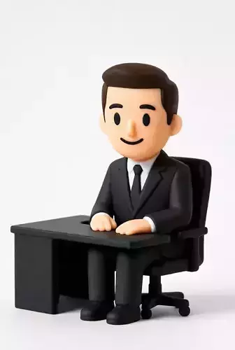 Classroom Student Desk 3D Model