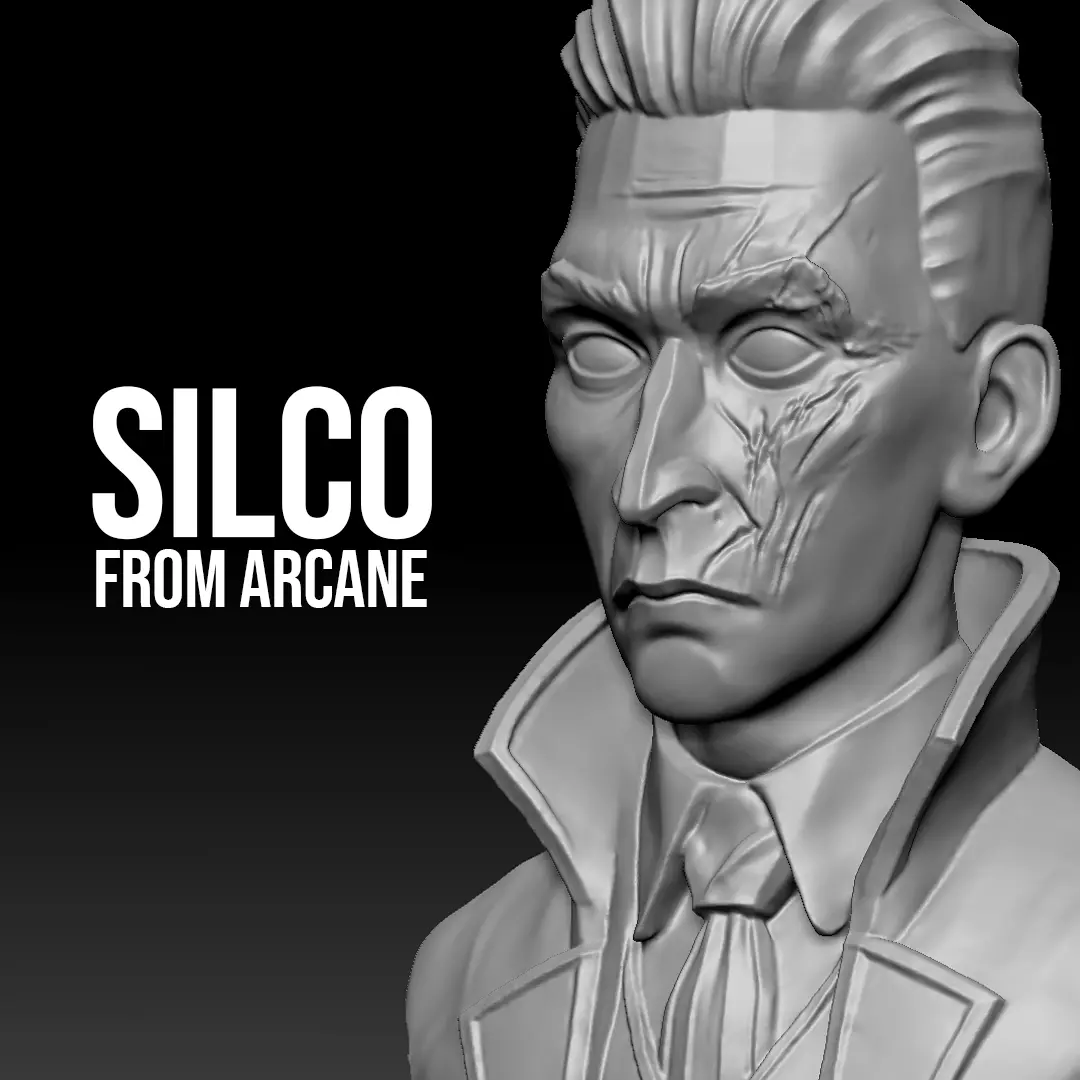 Silco Bust - Arcane - High Quality 3D Printable Model 3D print model