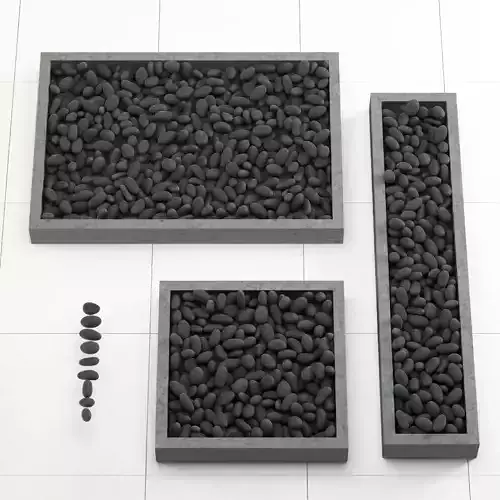 Square pedestal stone