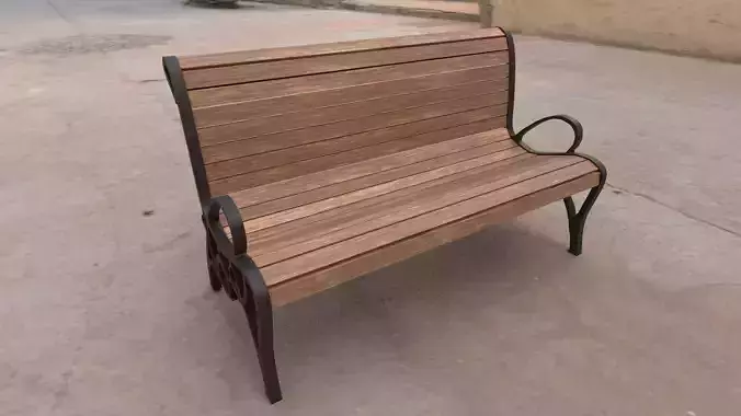 Classic Park Bench 01