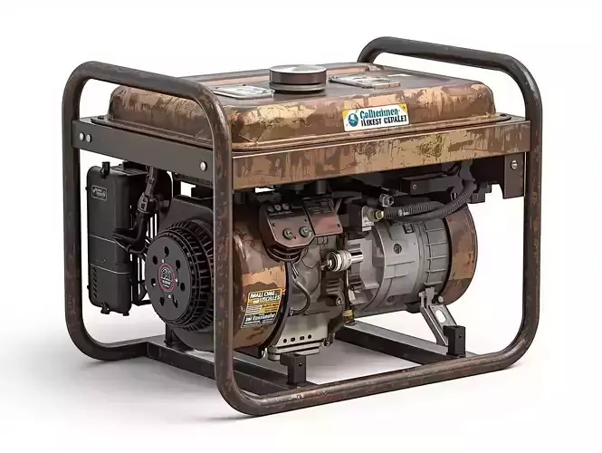 Portable Diesel Generator 3D Model