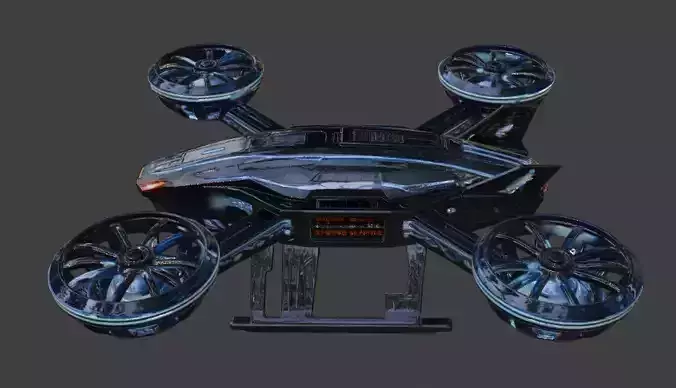 Hexacopter Drone 3D Model 3D model