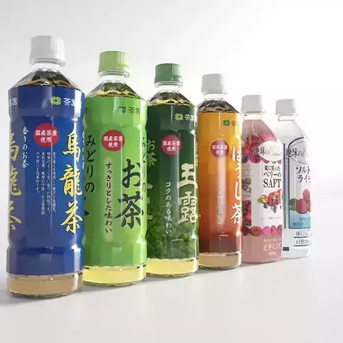 Plastic Bottle Collection Low-poly 3D model Plastic Bottle Collection Low-poly 3D model