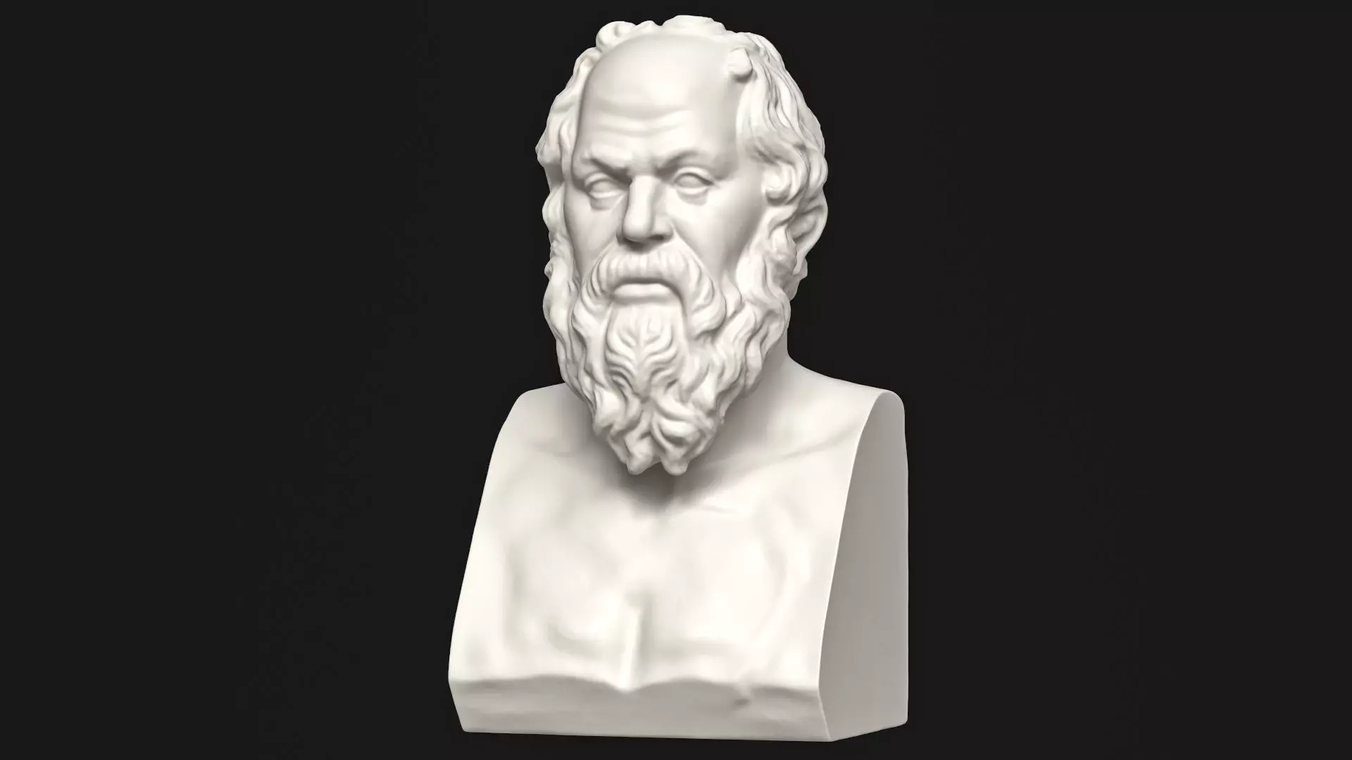 Socrates Bust 01 3D print model