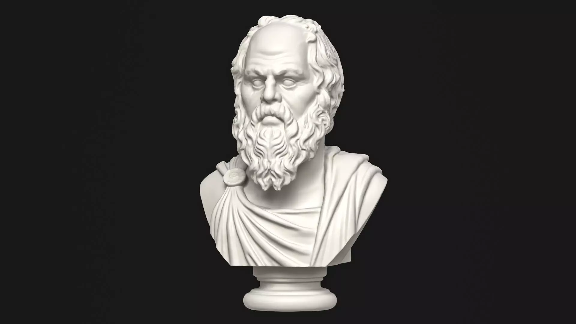 Socrates Bust 02 3D print model