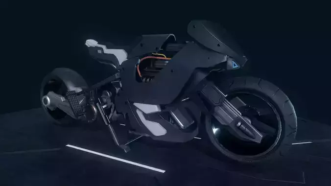 Mechanical cars and motorcycles 3D model