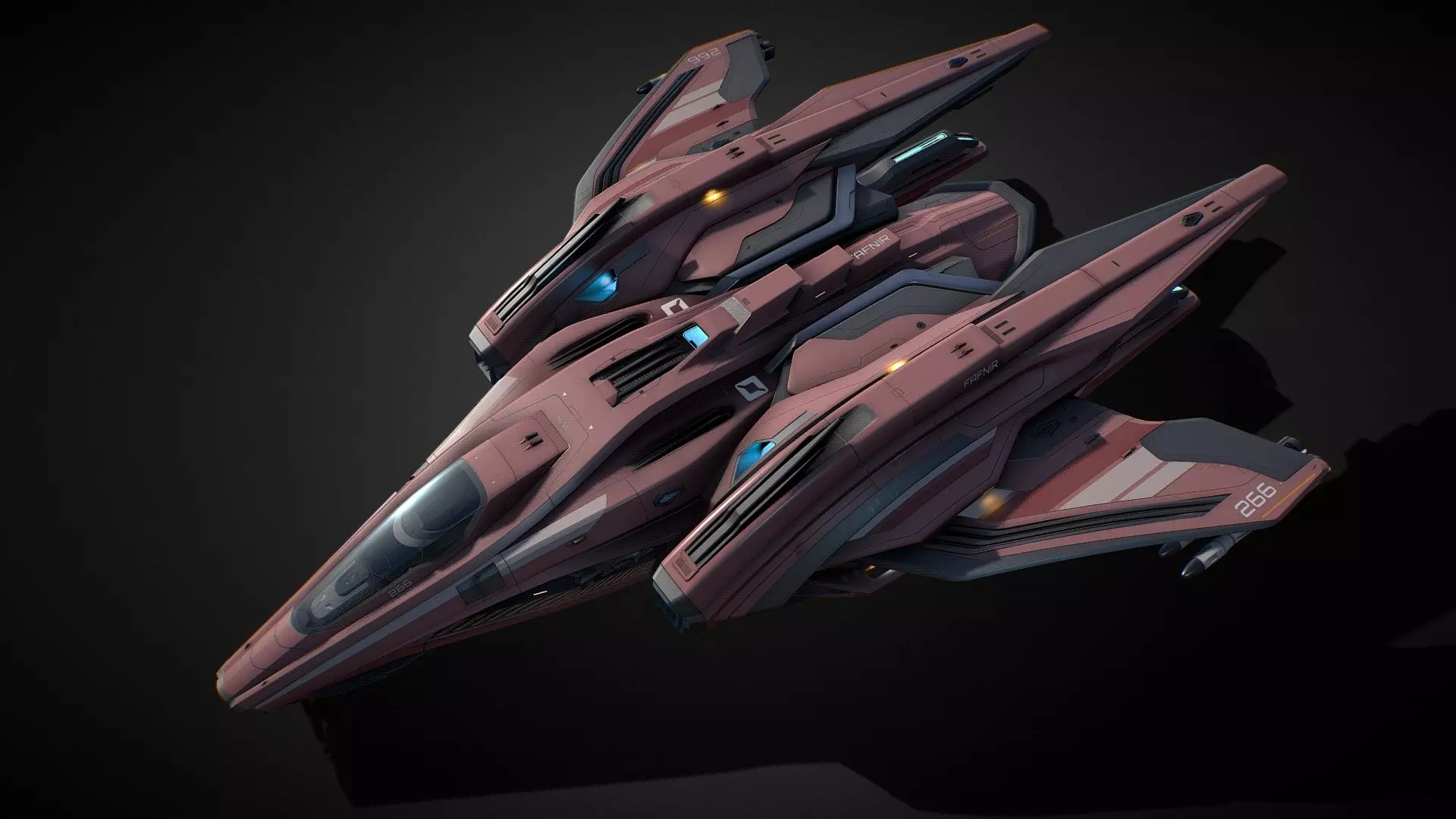 Spacecraft spaceship aircraft 3D model