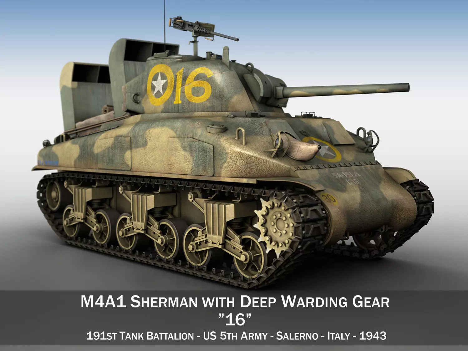 M4A1 Sherman - 16 3D model_0